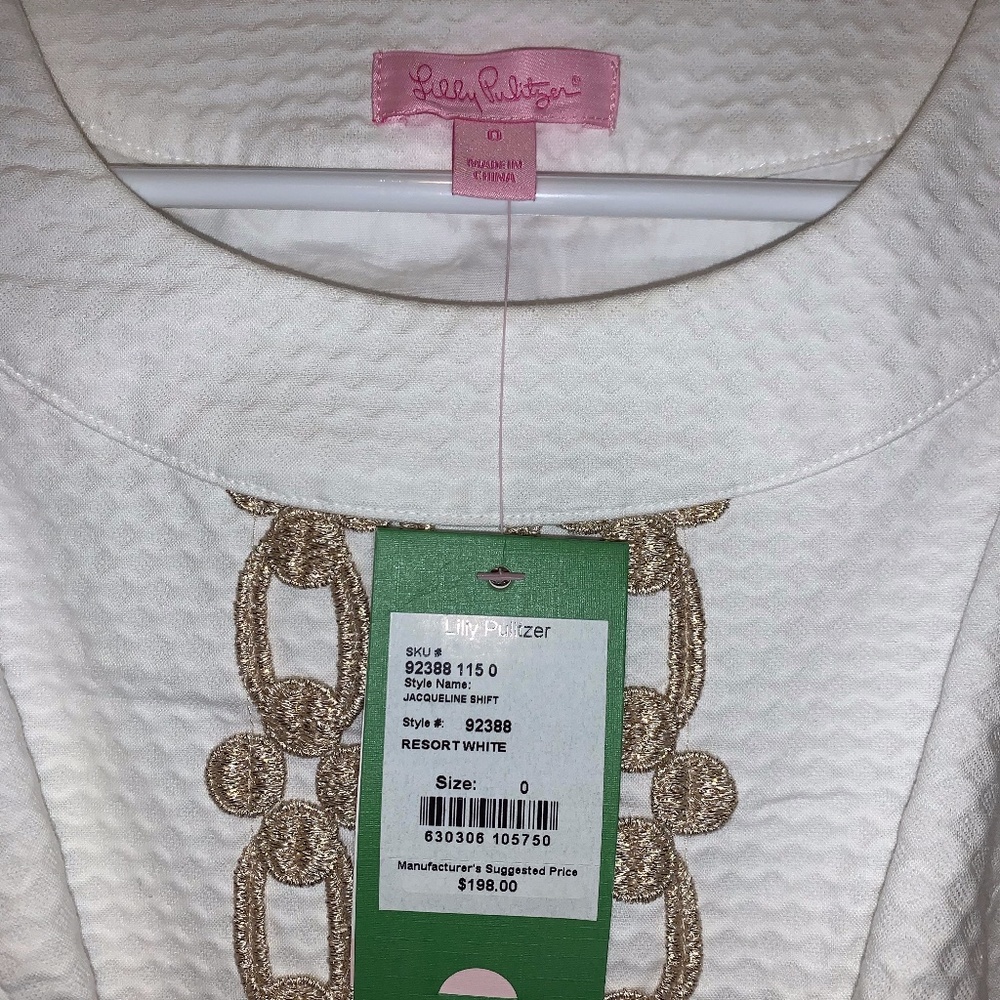 Lilly Pulitzer Resort White Jacqueline Shift Dress - Picture 2 of 4